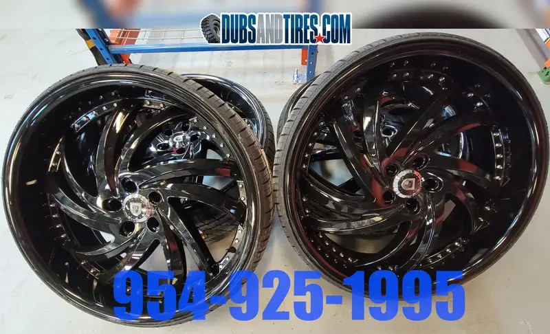 24 Inch Lexani Turbine Rims And Tires Package New Wheels Lexus, Cadillac, Bmw, Tesla And More Finacing Avil 1