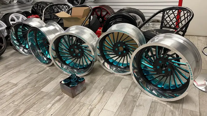 24 Inch Wheels 24X12 Forgiato Ventoso Black Face Rims Bp: 5X127 Tires: 35X12.50R24 2018 Jeep Wrangler Jl Finacing Avil 2