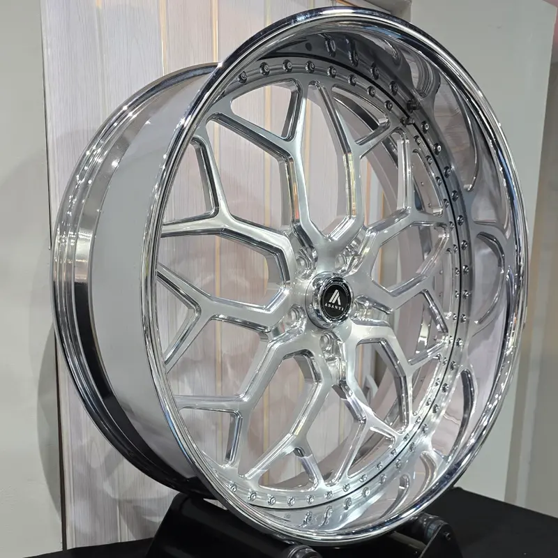 26" Asanti Vice Brushed Face Chrome Lip Wheels Rims  26X9, 26X10  Bp:5X5 A Body B Body Donks 1
