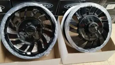 26" Forgiato Canale Rims Gloss Black 26X8.25 Wheels Dodge Ram 3500 And F350 Dually 8X200 1