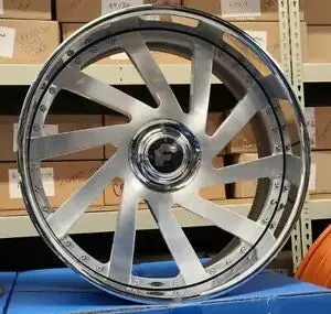 26" Forgiato Concavo Twist Rims Brushed Chrome Staggered 26X9(Front) 26X10(Rear) Wheels Caprice Impala Donk Cadillac Buick C10 1