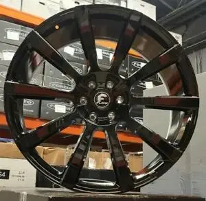 26" Forgiato Flow 003 Rims Gloss Black 26X10 Wheels Escalade Yukon Denali Tahoe Qx80 Ram 1500 1