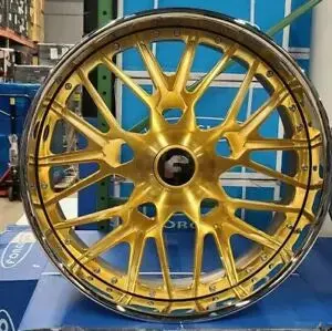26" Forgiato Fratello Rims Brushed Gold Staggered 26X9(Front) 26X10(Rear) Wheels Caprice Impala Donk Cadillac Buick C10 1