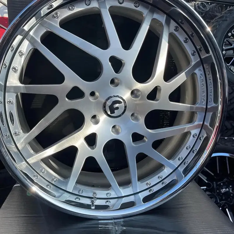 26" Forgiato Maglia Twist Chrome Wheels Staggered 26X9, 26X10 Rims 5X5 Caprice Impala Donk Cadillac Buick C10 1