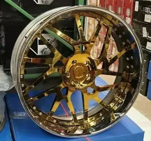26" Forgiato Maglia Twist Rims Gold Staggered 26X9(Front) 26X10(Rear) Wheels Caprice Impala Donk Cadillac Buick C10 1