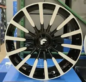 26" Forgiato Piatto M White/Black Staggered 26X9.5(Front) 26X10 (Rear) New 2021 Phantom Rolls Royce Cullinan 5X112 1