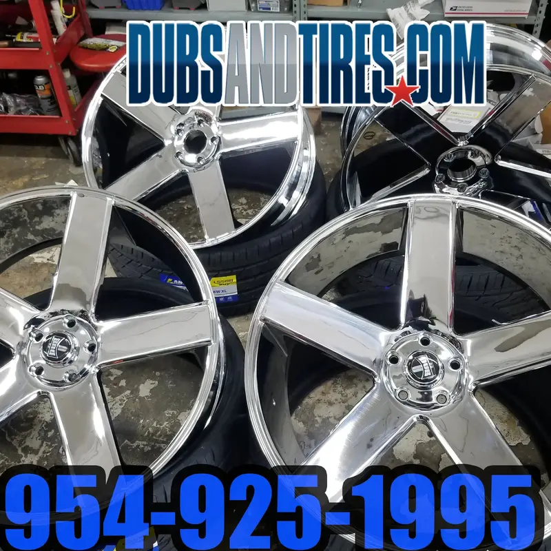 26 Inch 26X10 Dub Rims Baller Wheels Bp: 5X127 Tires: 275/25Zr26 1973 Delta 88 Finacing Avil 1