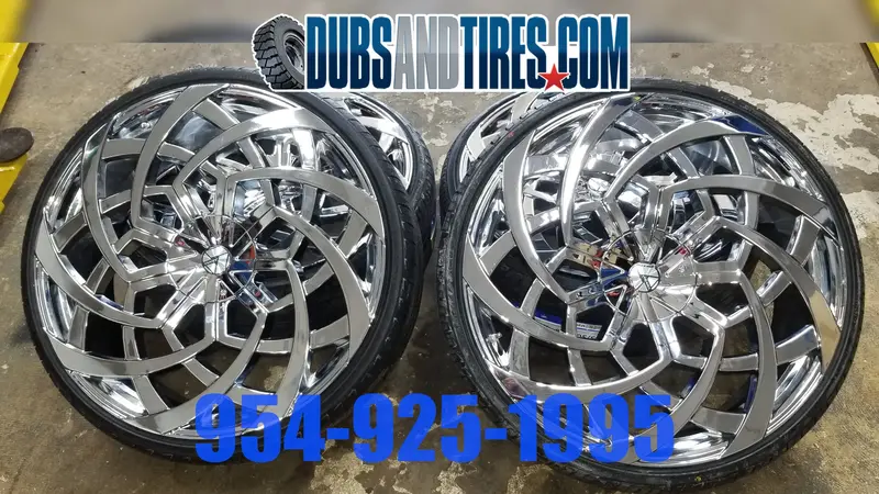26 Inch 26X9.5 Azara Aza 521 Rims And Tires Package New Wheels Infiniti Fx35 Finacing Avil 1