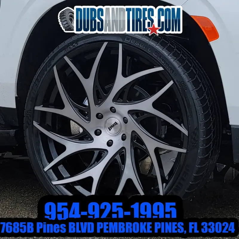 26 Inch Dub 26X10 Goat S260 Black Machine Brush Bp 6X139.7 Tires: 305/30Zr26 2021 Chevy Tahoe Finacing Avil 1