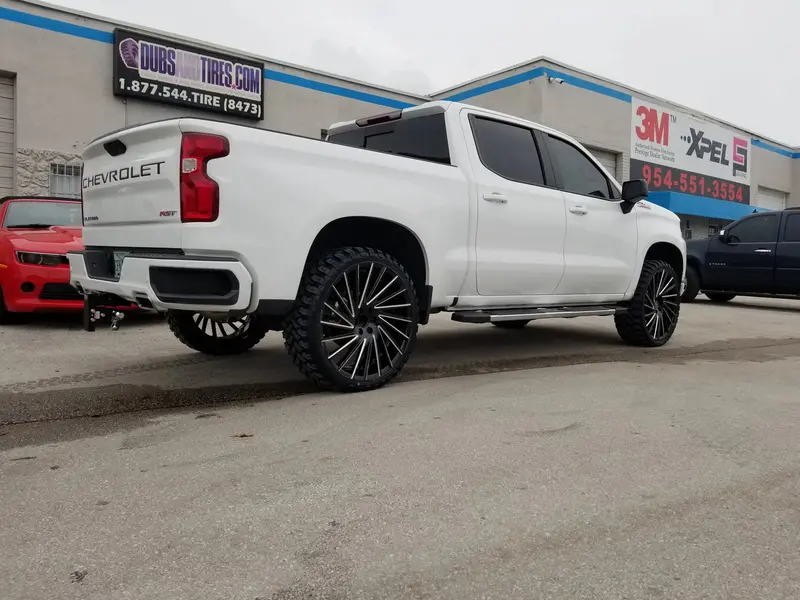 26" Inch Lexani Wraith Black Milled Wheels 35X12.50-26 Rbp Repulor Tires Rim & Tire Package 1