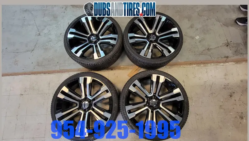 26" Inch Replica Rims And Tires Package New Wheels Ford, Chevy, Gmc, And More Finacing Avil 1