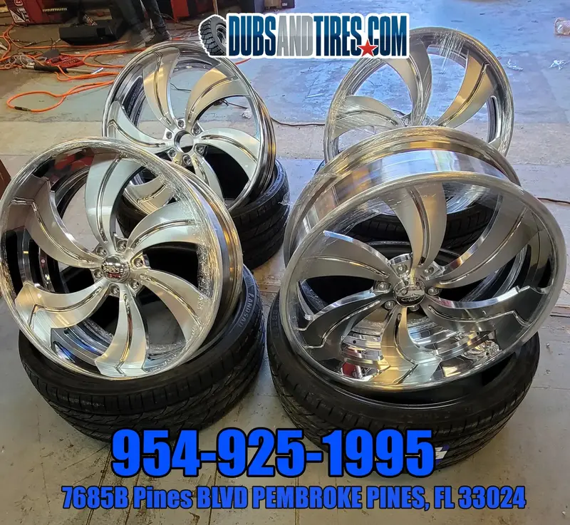 26 Inch Rims 26X10 Intro Ez Brushed Polished Bp: 6X139.7 Chevy Suburban Finacing Avil 1