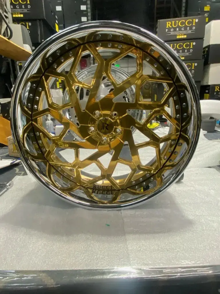 26" Rucci Forza Wheels Standard Chrome Rims Staggered 28X10 (Front) 28X11 (Rear) Escalade Customizable Wheels 1