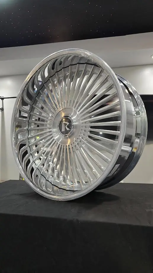 26" Rucci Hooch All Chrome Lip Wheels Staggered 26X9 26X10  Lexani Lx Twenty Tires 1986 Fleetwood Brougham 1