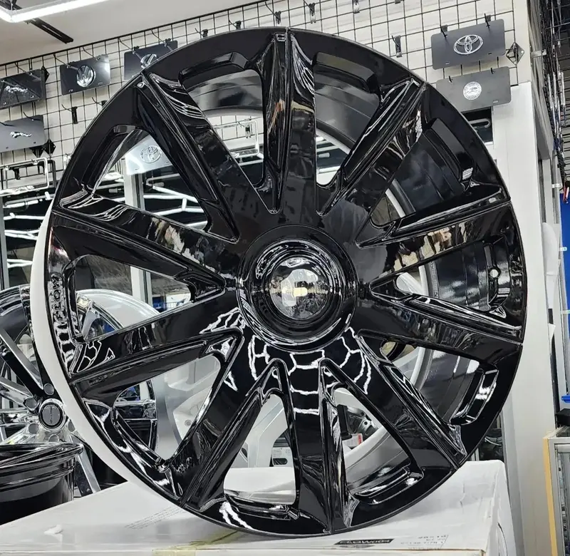 28" Forgiato Flow 004 Rims 28X10 Gloss Black Wheels 6X139.7 2021 Escalade Denali Tahoe Qx80 Cybertruck 1