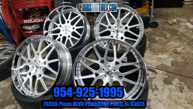 28 Inch 28X10 Forgiato Maglia Chrome Bp: Custom Tires: 275/25Zr28 Caprice Financing Avil 1