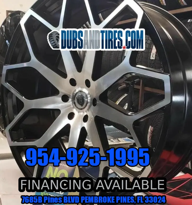 28 Inch Elure 046 Borghini B28  Wheels Black W/Machine Face 28X10 Gmc Yukon Rims Bp: 6X139.7 1