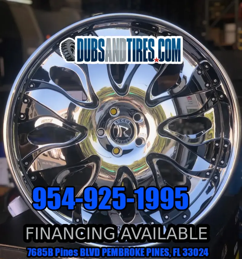 28" Rucci Forza Wheels Standard Chrome Rims Staggered 28X10 (Front) 28X11 (Rear) Escalade Customizable Wheels 1