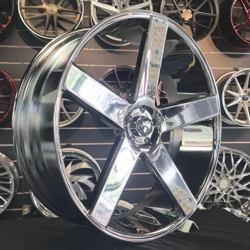 30 Inch Dub Baller Chrome Wheels 30X10 Rims 5X127 10Mm+ C10 Chevy Tahoe Donks 1