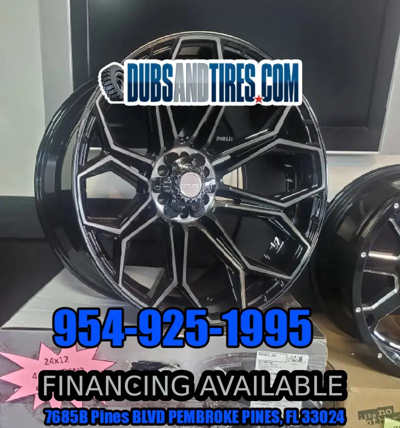 4-New 24" Inch 4Play Gen 3 Gloss Black Brushed Dark Tinted Clear Wheels 24X12 Rims Silverado Ford F150 Bp: 6X135 1