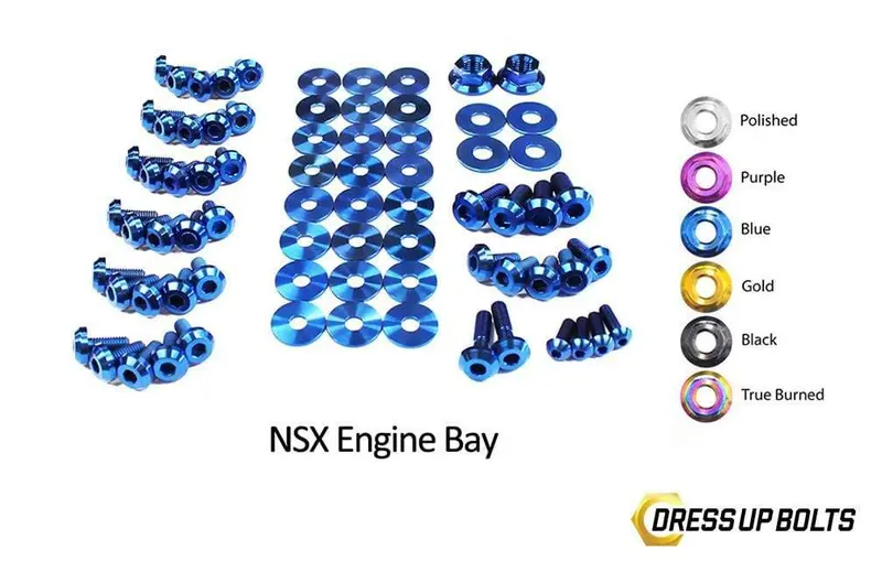Acura Nsx (1990-2005) Titanium Dress Up Bolts Engine Bay Kit 1