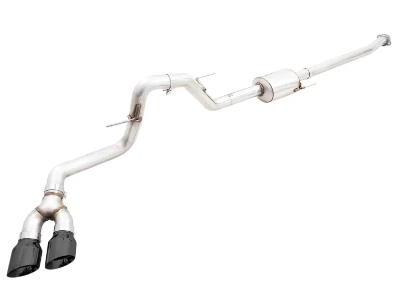 Awe 21+ Ford F150 Dual Side Exit Cat-Back Exhaust - 4.5In Diamond Black Tips *For Stock Y-Pipe Only 1