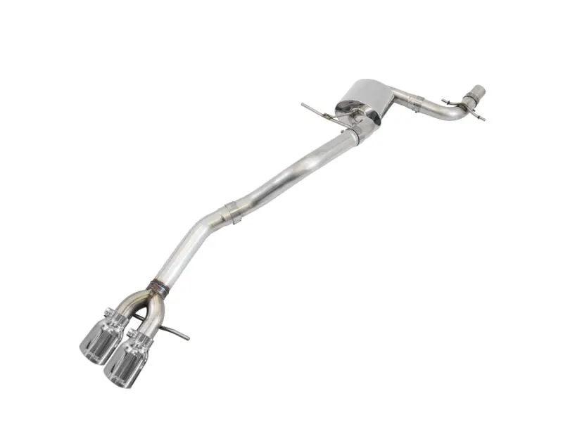 Awe Tuning 09-14 Volkswagen Jetta Mk6 1.4T Track Edition Exhaust - Chrome Silver Tips 1