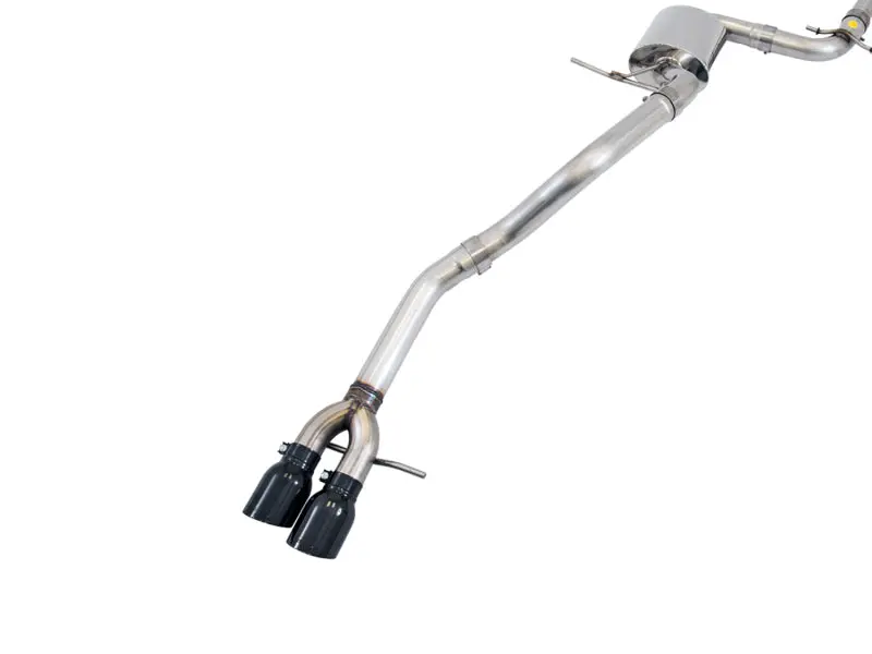 Awe Tuning 09-14 Volkswagen Jetta Mk6 1.4T Track Edition Exhaust - Diamond Black Tips 1