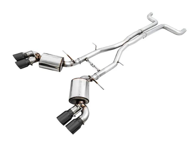 Awe Tuning 16-24 Chevy Camaro Ss Non-Res Cat-Back Exhaust -Touring Edition (Quad Diamond Black Tips) 1