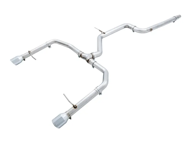 Awe Tuning 18-21 Volkswagen Jetta Gli Mk7 Track Edition Exhaust - Chrome Silver Tips (Fits Oem Dp) 1