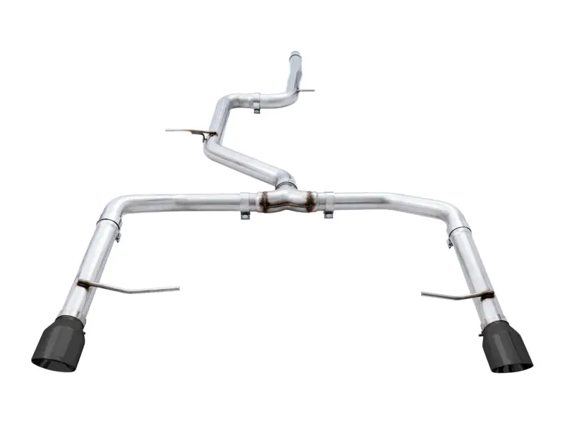 Awe Tuning 18-21 Volkswagen Jetta Gli Mk7 Track Edition Exhaust - Diamond Black Tips (Fits Oem Dp) 1