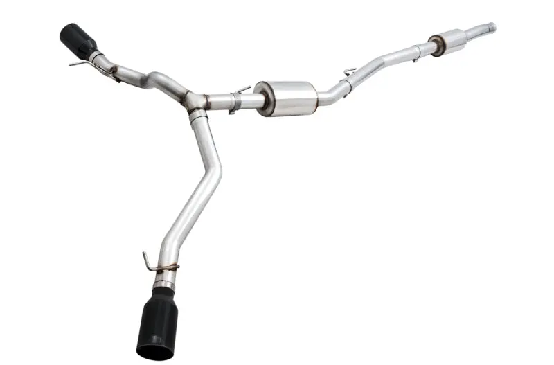 Awe Tuning 20-21 Jeep Gladiator Jt 3.6L Tread Edition Cat-Back Dual Exhaust - Diamond Black Tip 1