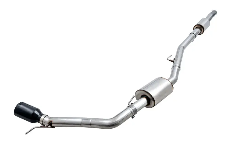 Awe Tuning 20-21 Jeep Gladiator Jt 3.6L Tread Edition Cat-Back Single Side Exhaust - Diamond Blk Ti 1