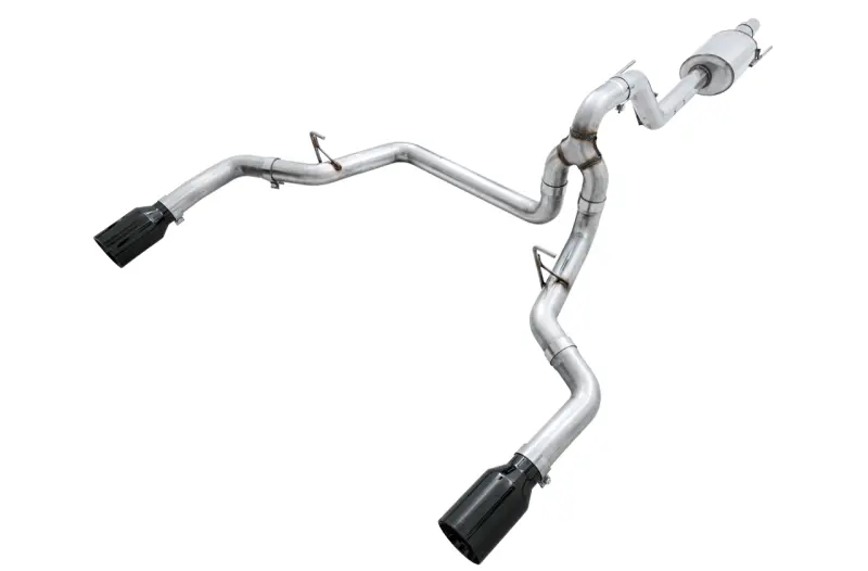 Awe Tuning 2015+ Ford F-150 0Fg Dual Exit Performance Exhaust System W/5In Diamond Black Tips 1