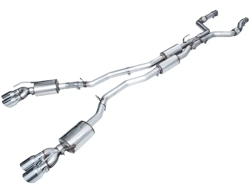 Awe Tuning 2020+ Ford Explorer St Touring Edition Exhaust W/ Chrome Silver Tips 1
