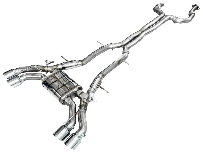 Awe Tuning 2021+ Cadillac Ct4-V Blackwing Switchpath Exhaust - Chrome Silver Tips 1