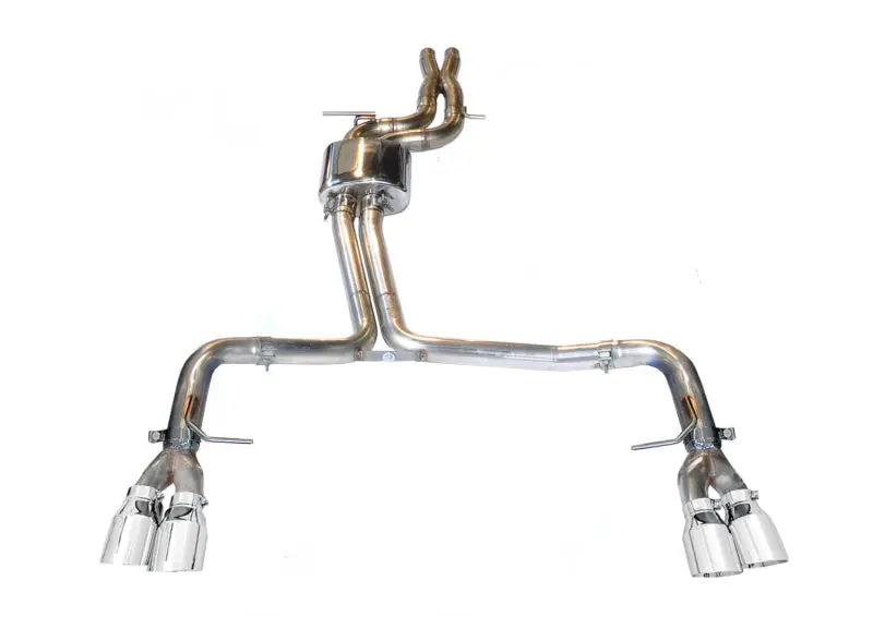 Awe Tuning Audi B8.5 S4 3.0T Track Edition Exhaust - Chrome Silver Tips (102Mm) 1