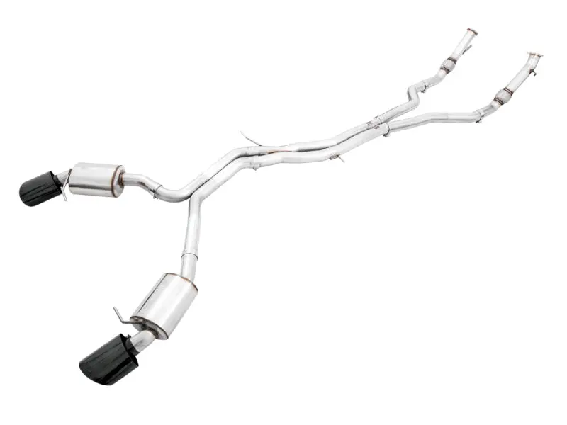 Awe Tuning Audi B9 Rs 5 Sportback Touring Edition Exhaust-Non Resonated- Diamond Black Rs Style Tips 1