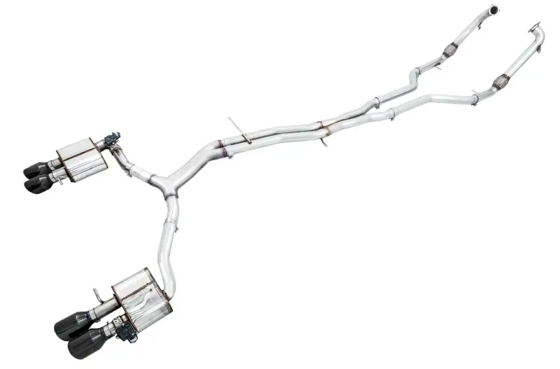 Awe Tuning Audi B9 S5 Sportback Switchpath Exhaust - Non-Resonated (Black 102Mm Tips) 1