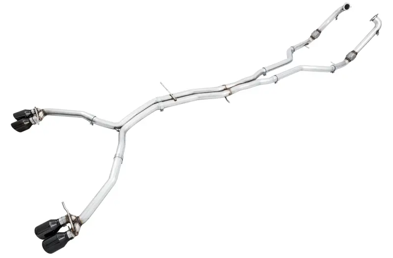 Awe Tuning Audi B9 S5 Sportback Track Edition Exhaust - Non-Resonated (Black 102Mm Tips) 1