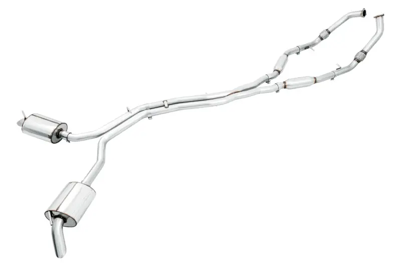 Awe Tuning Audi B9 Sq5 Resonated Touring Edition Cat-Back Exhaust - No Tips (Turn Downs) 1