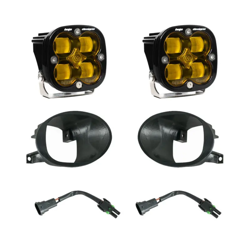 Baja Designs 19-22 Mercedes Benz Sprinter Squadron Sae Fog Pocket Light Kit - Amber 1