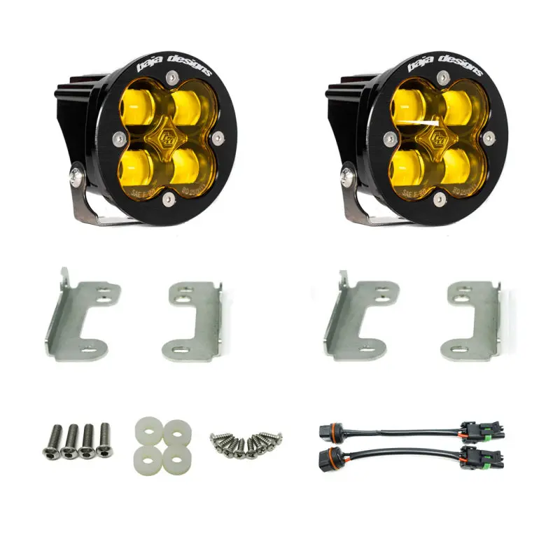 Baja Designs 2007-2018 Wrangler Jl Rubicon Sport Fog Light Pocket Kit - Amber 1