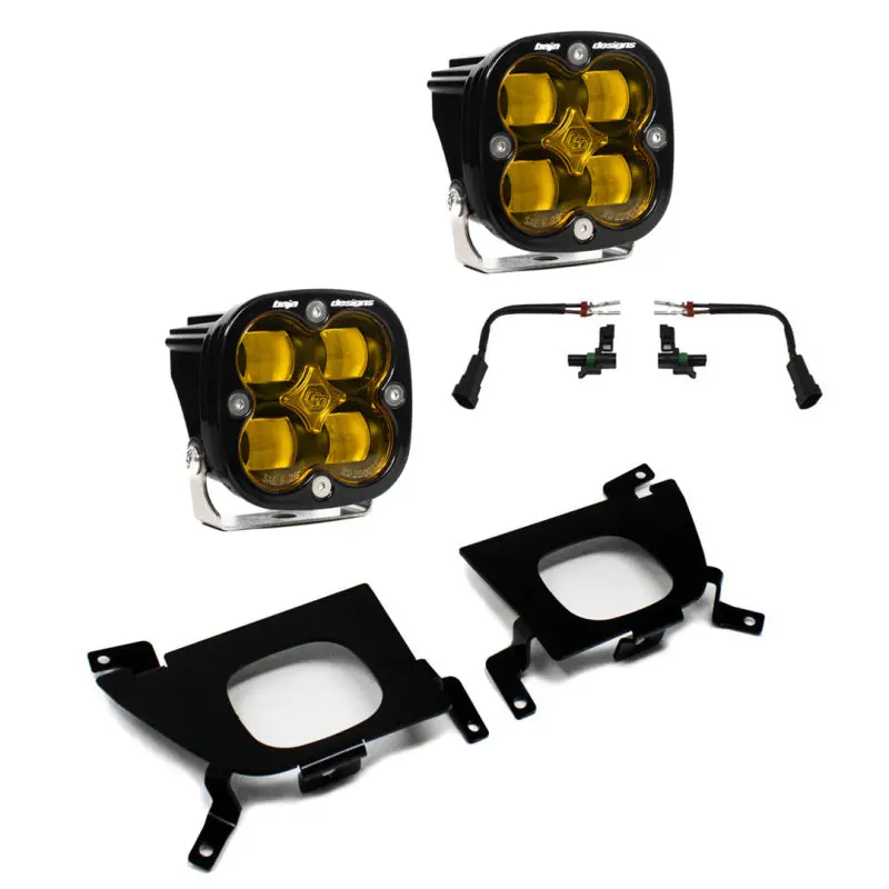 Baja Designs 2019+ Chevy Silverado 1500/2500/2500 Hd Sae Amber Fog Pocket Kit 1