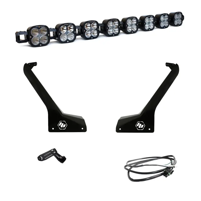 Baja Designs Jeep Jl/Jt Roof Bar Led Light Kit 8 Xl Linkable W/ Upfitter 1