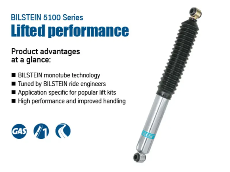 Bilstein 5100 Series 17-19 Nissan Titan Front 46Mm Monotube Shock Absorber 1