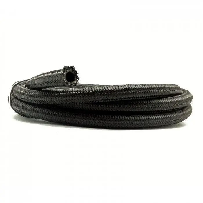 Black Nylon Cotton Braided Hose -10 An (14Mm Id) 1