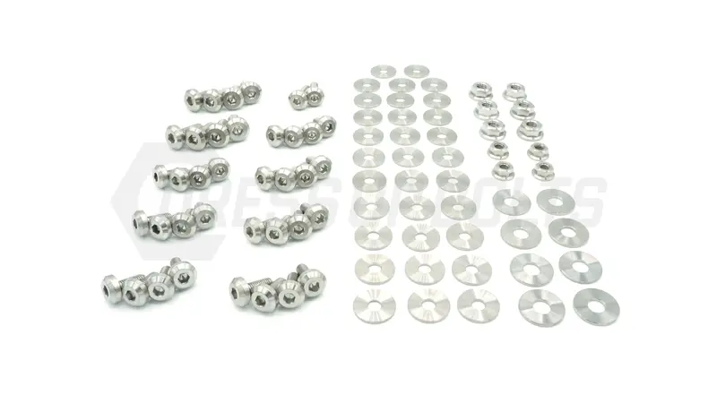 Bmw 328I (2006-2013) Titanium Dress Up Bolts Engine Bay Kit 4