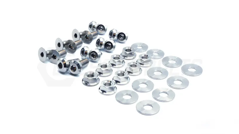 BMW E46 M3 (2000–2006) Door Panel Titanium Bolt Kit – Interior & Exterior Trim Hardware