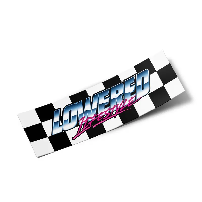 Box Sticker – Checker Retro 1